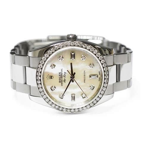 rolex airking mop diamond|Rolex air king australia.